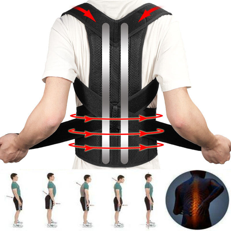 Adjustable New Posture Corrector Corset Brace Back Support Shoulder Straightener